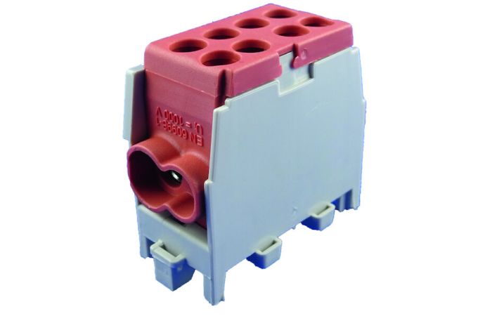 Gnybtas 25mm2 Cu/Al rudas 4 prijungimai (2x25/2x16) PHLAK2522BR - PROTEC