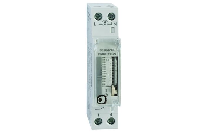 Laikrodis mechaninis paros 16A 1 modulio PMSU11GN - PROTEC