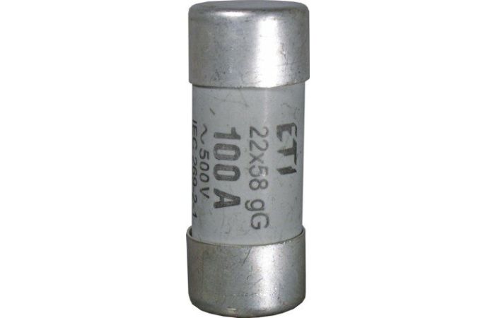 Saugiklis 25A 22x58mm gG 690V AC CH22 cilindrinis - ETI