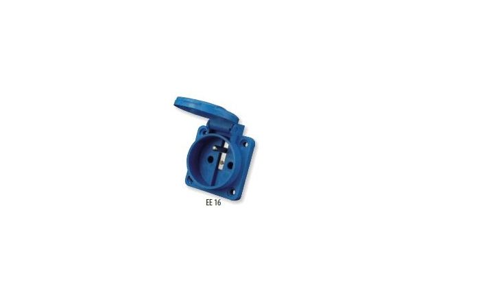 Lizdas CEE į/l SCHUKO 16A 250V IP54 EE16 - ETI