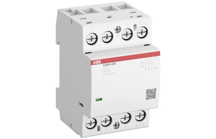 Kontaktorius 4P 40A 230V AC/DC 4no 3 modulių ESB40-40N-06 - ABB
