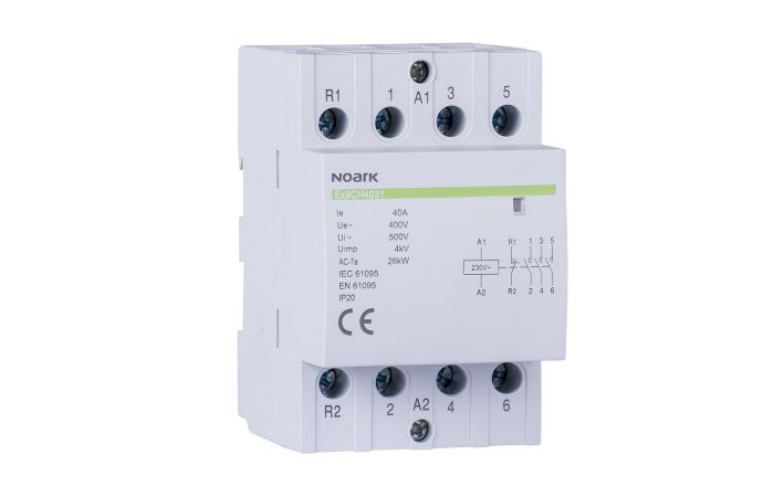 Kontaktorius 4P 40A 230V AC 4no 3PLE Ex9CH40 40 230V 50/60Hz - NOARK