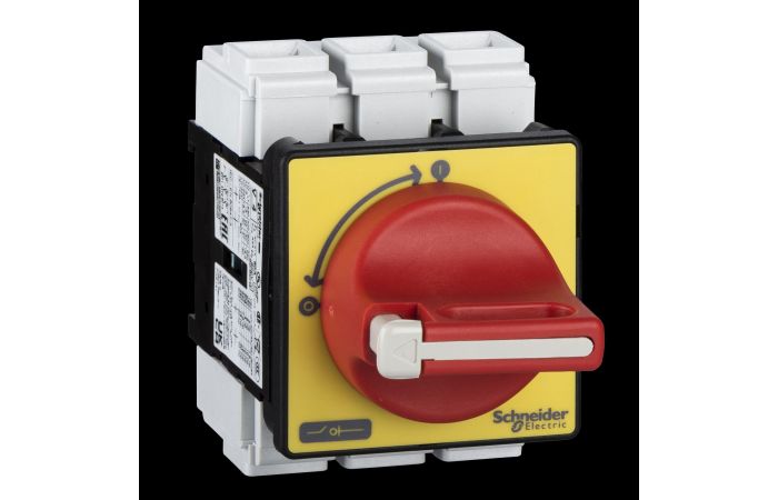 Jungiklis saugumo 3P 80A 30kW IP20 raudona rankena VBF TeSys - SCHNEIDER ELECTRIC