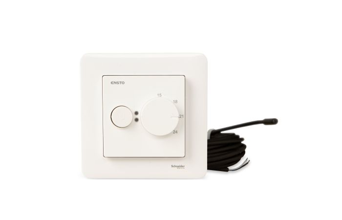 Reguliatorius p/t temperatūros grindų ir patalpos 16A IP30 su BLUETOOTH baltos spalvos EXXACT - ENSTO