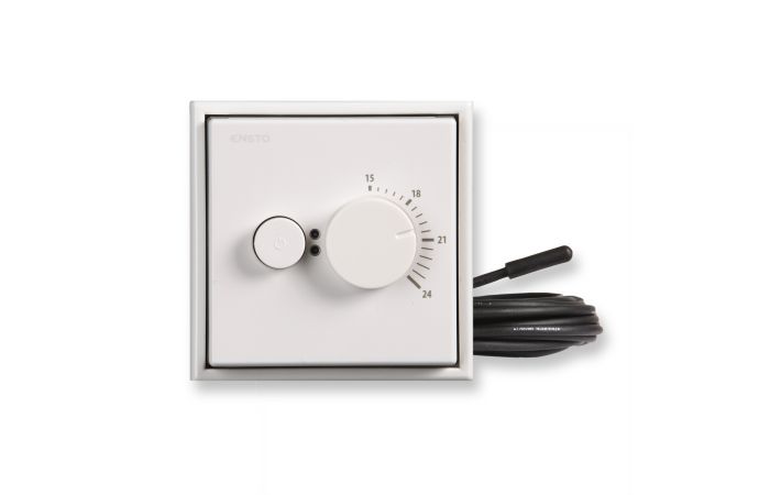 Reguliatorius p/t temperatūros grindų ir patalpos 16A IP30 su BLUETOOTH baltos spalvos LS990 - ENSTO