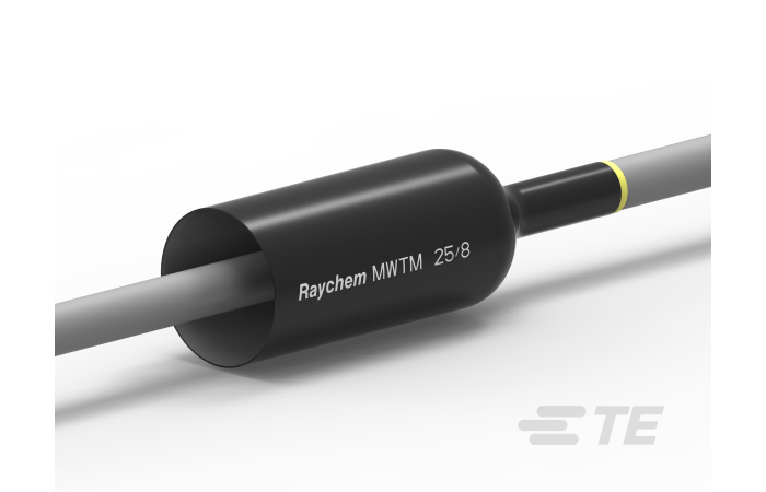 Vamzdelis termosusitraukiantis su klijais 25.0-8.0mm juodas L-1m MWTM-25/8-1000/S(10) - RAYCHEM