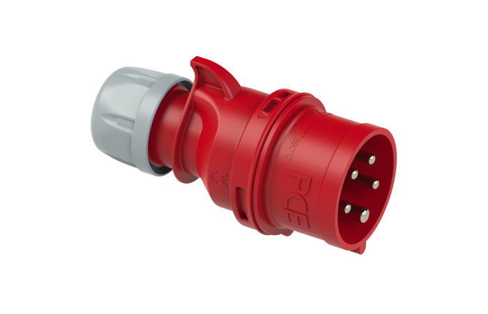 Kištukas CEE a/k 5P 32A 400V IP44 su fazių sekos pakeit SHARK - PCE
