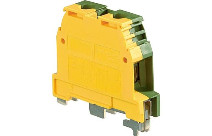 Gnybtas 16mm2/12mm geltonai žalias ant bėgelio M16/12.P - ENTRELEC