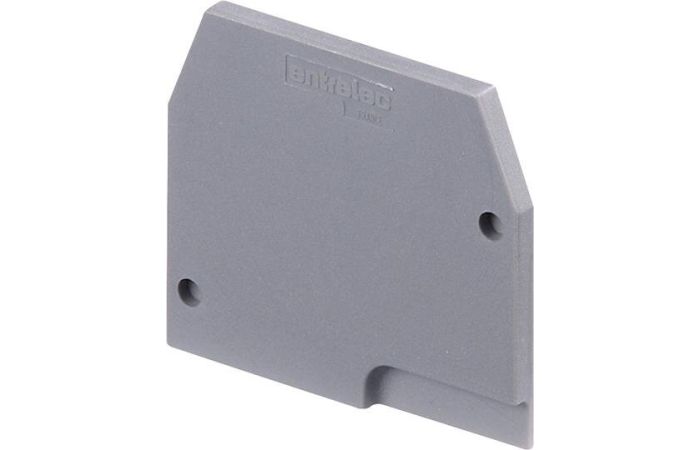 Dangtelis galinis 2.5-10mm2 gnybtui, 2.8mm pločio, pilkas FEM6-P - ENTRELEC
