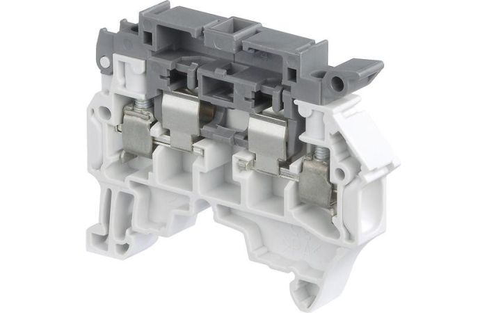 Gnybtas-saugiklis 5x20 4mm2 pilkas ant bėgelio ZS4-SF1 - ENTRELEC