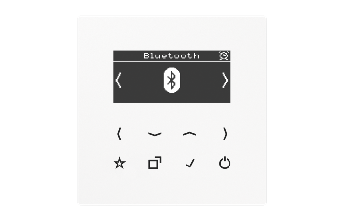 Radijas skaitmeninis baltas su bluetooth sąsaja LS - JUNG