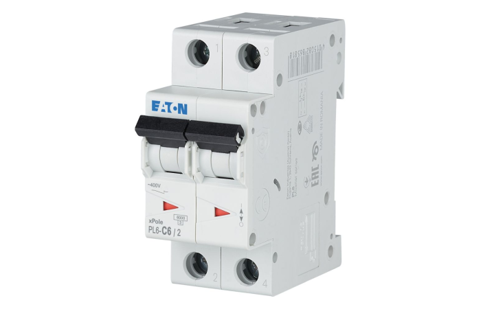 Automatas 2P 6A C 6kA PL6-C6/2 - EATON