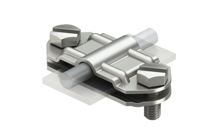 Jungtis vielai 8-10mm su juosta 30/40mm išardoma nerūdijančio plieno 233 A VA - OBO BETTERMANN