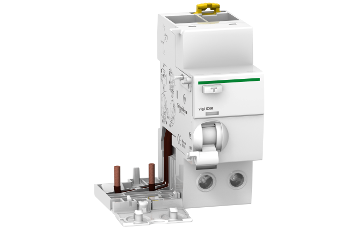 Relė srovės nuotėkio RCCB 2P 63A 300mA su šynele automatui AC-tipas Vigi iC60 Acti9 - SCHNEIDER ELECTRIC