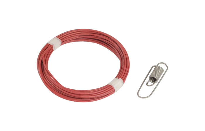 Trosas saugos 3.2mmx10.5m raudonas su tvirtinimo detalėmis XY2CZ9310 - TELEMECANIQUE