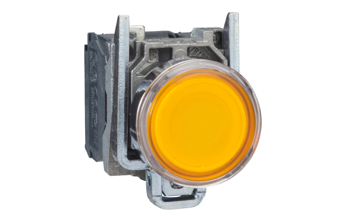 Mygtukas su LED geltonas 1no+1nc 24V AC/DC - SCHNEIDER ELECTRIC
