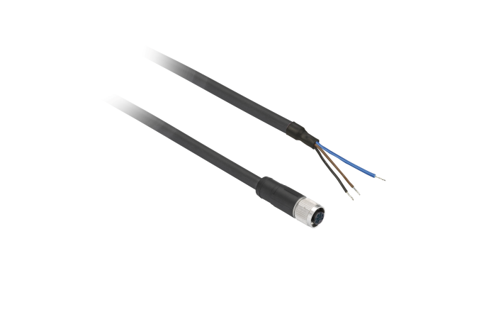 Jungtis tiesi lizdas M8 3-kontaktų su 5m kabeliu IP67 XZCP0566L5 - TELEMECANIQUE