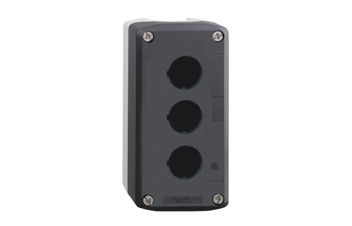 Dėžutė v/t 3 skylių 22mm IP65 su bėgeliu - SCHNEIDER ELECTRIC