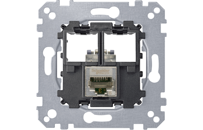 Lizdas p/t kompiuterinis 1x8 be rėmelio RJ45 Kat.6ASTP System M - SCHNEIDER ELECTRIC
