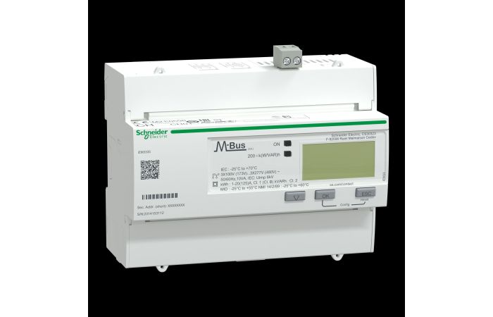 Skaitiklis elektros energijos 3F 125A tiesioginis 4 tarifai MID M-bus 7 modulių iEM3335 - SCHNEIDER ELECTRIC