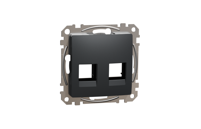 Dangtelis dvigubas RJ45 AMP cat5e, cat6 UTP antracito spalvos SEDNA DESIGN - SCHNEIDER ELECTRIC