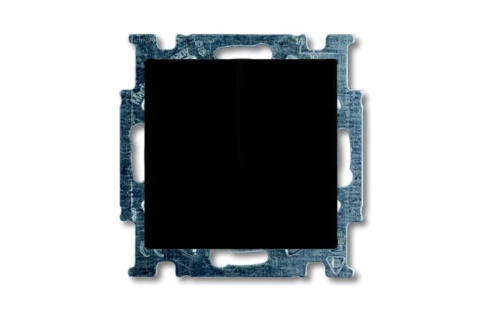Jungiklis p/t dvigubas be rėmelio juodos spalvos 10A 250V 2006/5 UC-95-507 Basic 55 - ABB