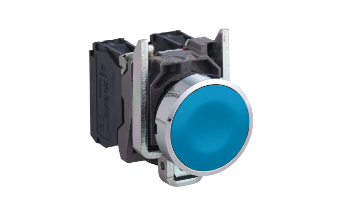 Mygtukas 1no be fiksacijos 22mm mėlynas IP66 XB4 Harmony - SCHNEIDER ELECTRIC
