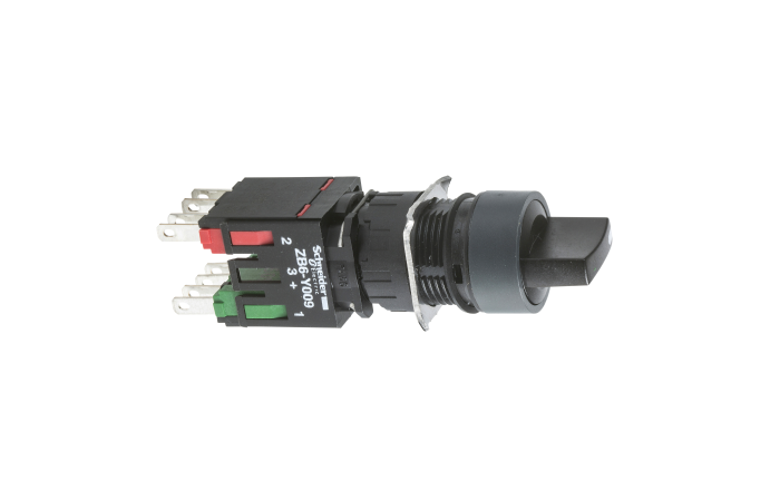 Harmony XB6.Sukomplektuotas jungiklis.D-16mm.Plastik, XB6AD235B, CONTROL & SIGNALLING, PUSH BUTTONS, PILOT LIGHTS & CONTROLS, DIA 16 PLASTIC MODULAR - SCHNEIDER ELECTRIC (pavadinimas tikslinamas)