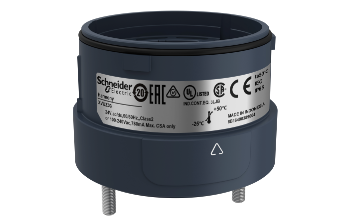 Tvirtinimas švyturėliui D60mm 2 kontaktų juodas XVU Harmony - SCHNEIDER ELECTRIC