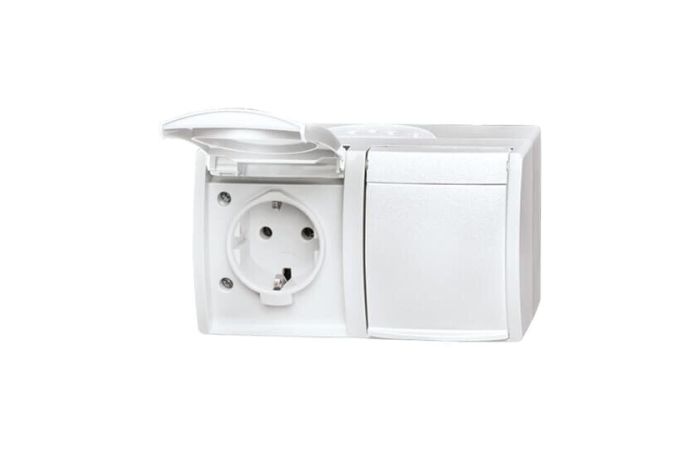 Lizdas v/t IP44 baltas dvigubas OCEAN 20/2 EW-54 - ABB
