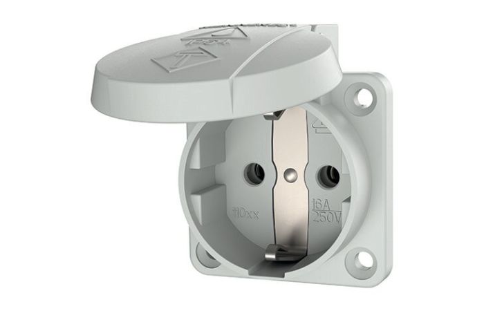 Lizdas į/l SCHUKO 3P 16A 230V IP54 baltas - MENNEKES
