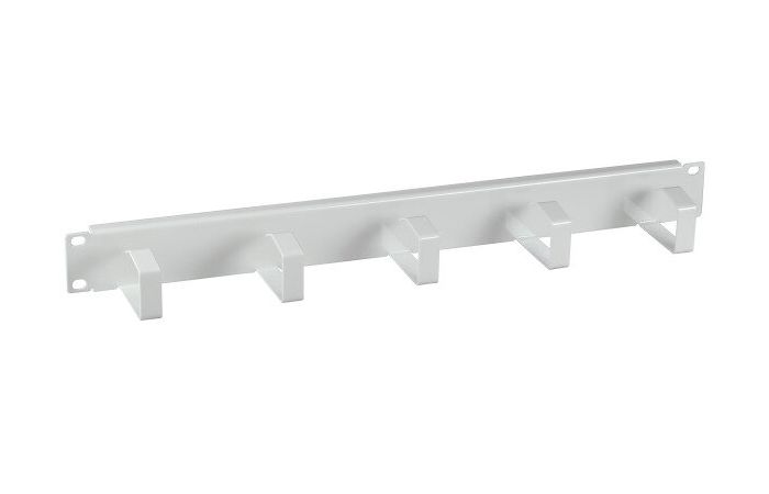 Panelė kabelių laikiklių su 5 žiedais 19" 1U pilka - EFB-ELEKTRONIK