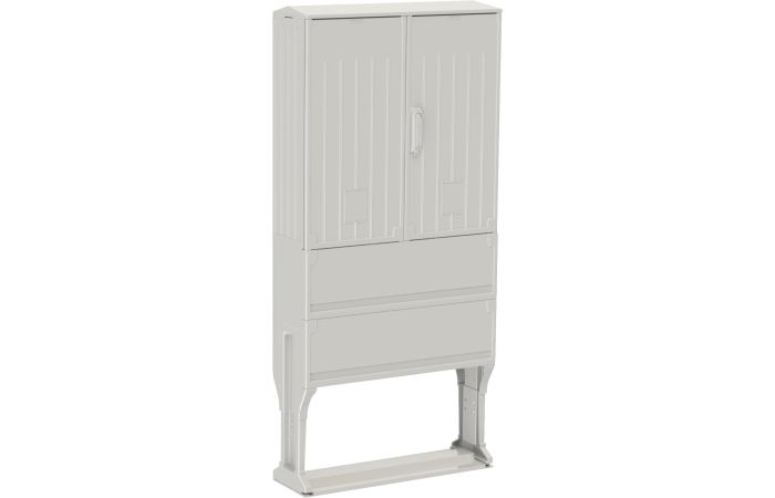 Skydas v/t 820x795x245mm IP54 poliesterio be montažinės plokštės su pamatu OSZ 80x80+F - EMITER