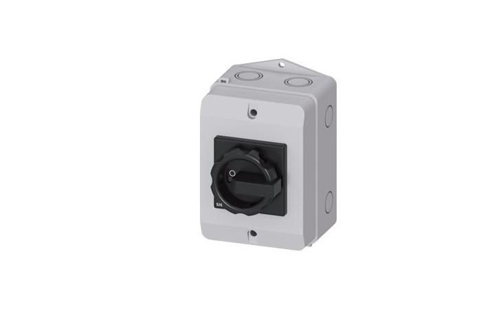 Jungiklis saugumo 3P 16A 7.5kW (AC-23) su dėže IP65 - SIEMENS