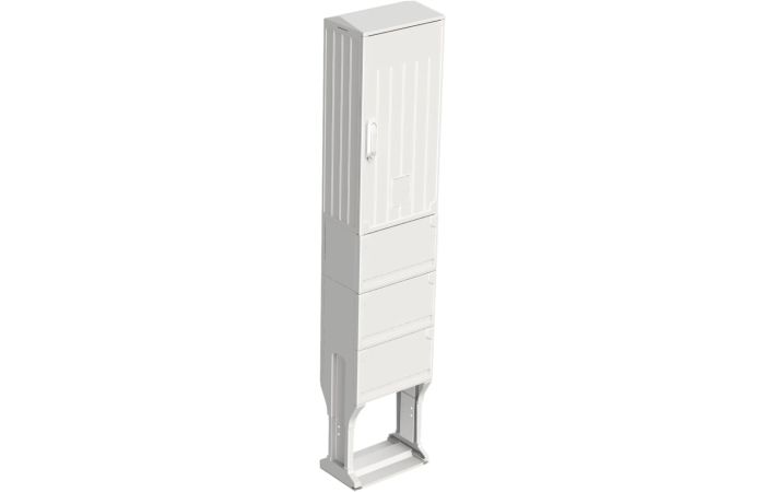 Skydas v/t 820x396x245mm IP44 poliesterio be montažinės plokštės su pamatu OSZ 40x80+KP+F - EMITER