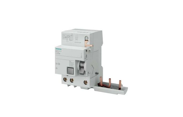 Relė srovės nuotėkio RCCB 3P 40A 30mA su šynele automatui A-tipas - SIEMENS