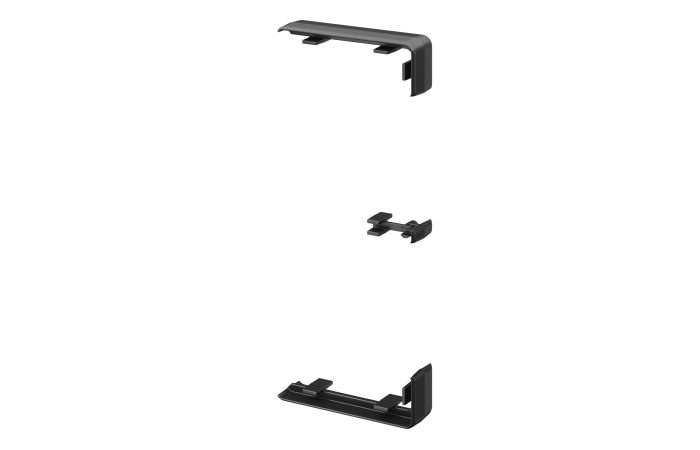Sujungimo elementas 53x100 Rapid 45-2 juodas GK-KS45-1SW - OBO BETTERMANN