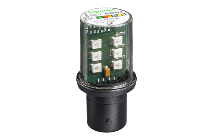 Lempa indikacinė LED BA15d 24V AC/DC raudona XVP Harmony - SCHNEIDER ELECTRIC