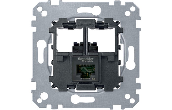 Lizdas p/t kompiuterinis 1x8 be rėmelio RJ45 Kat.6 UTP System M - SCHNEIDER ELECTRIC