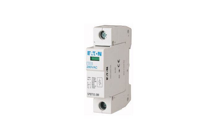 Apsauga viršįtampių 1P B+C 12.5kA 1+2 tipo SPBT12-280/1 - EATON