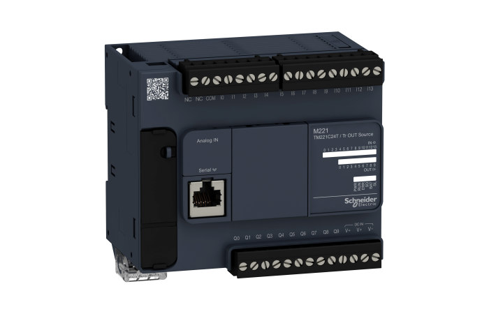 Modicon M221 loginis vald iklis 24IO TNP, TM221C24T, AUTOMATION CONTROLLERS, FLEXIBLE MACHINE CONTROL, OPTIMIZED FLEXIBLE MACHINE CONTROL - SCHNEIDER ELECTRIC (pavadinimas tikslinamas)