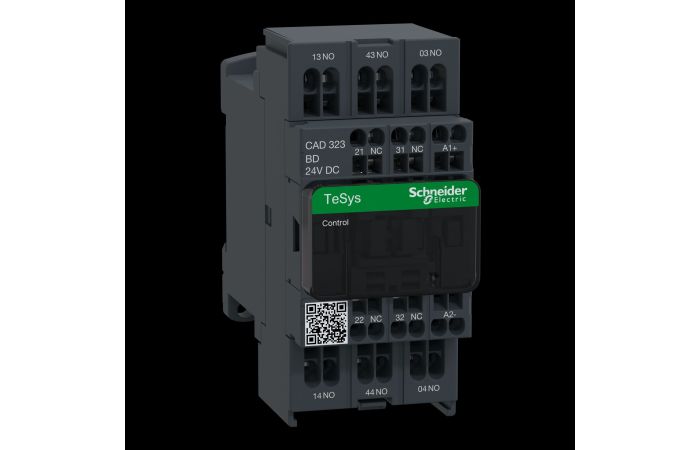Relė kontaktorinė tarpinė 3no+2nc 690V - 24V DC TeSys CAD - SCHNEIDER ELECTRIC