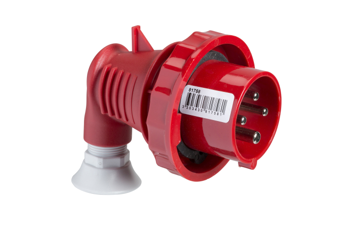 WANDER PLUG 90?16A 3P-E 380-415V IP67 50, 81758, INDUSTRIAL SOCKET OUTLETS, PRATIKA LV SOCKETS AND PLUGS, SOCKET LV MOB.16 AN - SCHNEIDER ELECTRIC (pavadinimas tikslinamas)