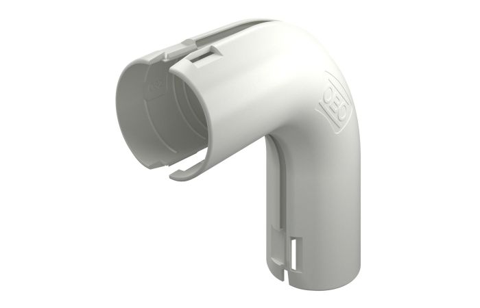 90° Quick alkūnė M32 Polipropilenas baltas RAL 9010 3000 BMS M32 RW - OBO BETTERMANN (pavadinimas tikslinamas)