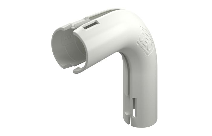 90° Quick alkūnė M20 Polipropilenas baltas RAL 9010 3000 BMS M20 RW - OBO BETTERMANN (pavadinimas tikslinamas)