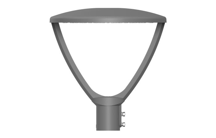 Šviestuvas parko LED 15/20/25/29W IP66 3000K/4000K 2040/2720/3400/3945lm D395x417mm IK10 pilkos spalvos URBAN LANTERN SYM - LEDVANCE