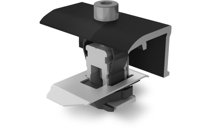 Laikiklis universalus saulės moduliui, galinis 25-40mm juodas K2 Clamp EC - K2 SYSTEMS