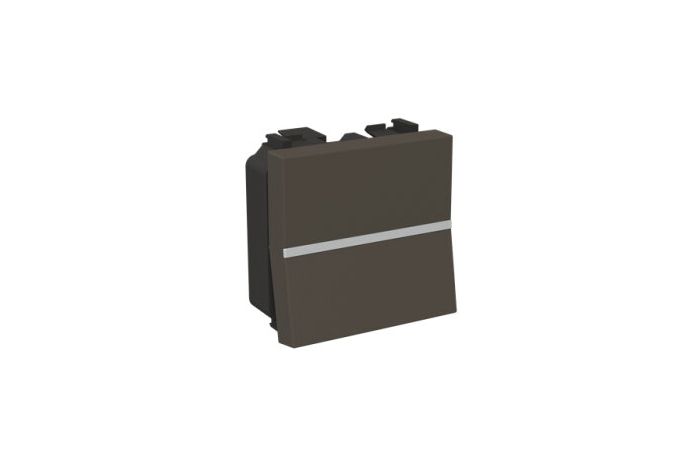 Mygtukas p/t viengubas antracito spalvos 2 modulių 16A 250V N2204.7 AN Zenit - ABB
