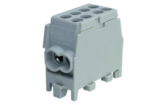Gnybtas 25mm2 Cu/Al pilkas 4 prijungimai (2x25/2x16) PHLAK2522GR - PROTEC