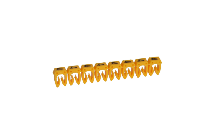 Markiruotė "4" laidui užspaudžiama 1.5-2.5mm2 juoda/geltona - LEGRAND